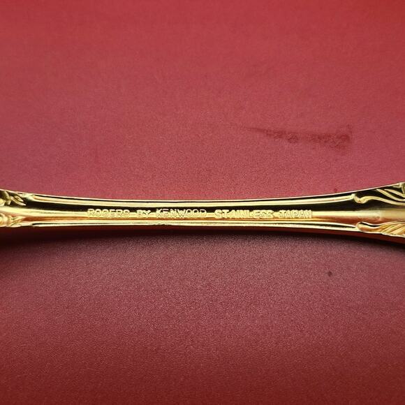 Set of 4 Golden Rexford Gold Electroplate Teaspoons 6.25” National Stainless - Picture 3 of 7